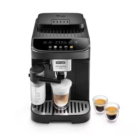 De'Longhi Magnifica Evo noir (LatteCrema) avec 19 € de café offert