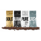 Mister Barish koffiebonen RAW, PURE, EASY en GOLD
